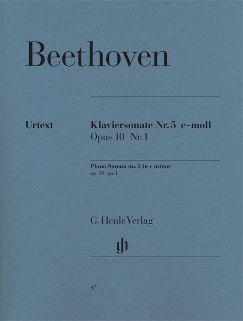 Klaviersonate Nr. 5 c-moll opus 10 Nr. 1 = Piano Sonata Nr. 5, C minor, op. 10, Nr. 1