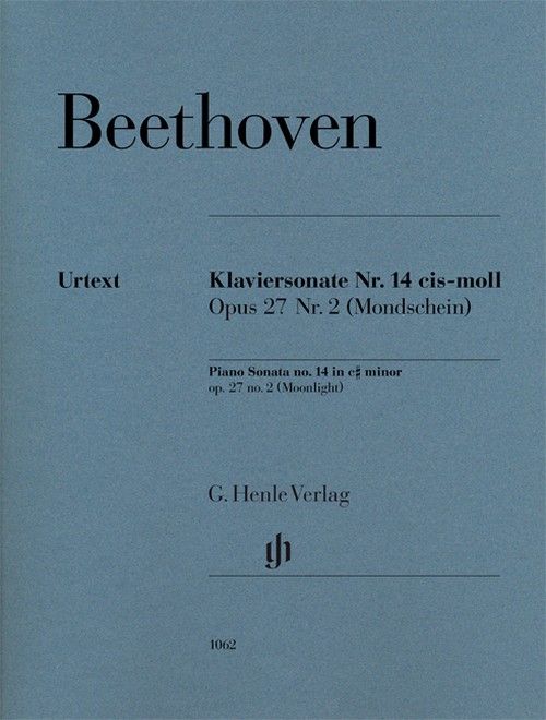 Klaviersonate Nr. 14 cis-moll opus 27 Nr. 2 (Clair de lune) = Piano Sonata Nr. 14 in C# minor, op. 27, Nr. 2