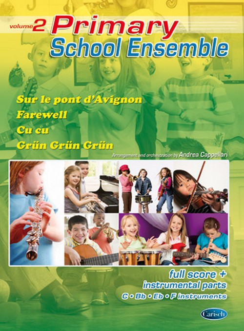 Primary School Ensemble Vol. 2: Songs, full score and PDF instrumental parts. 9788850724321