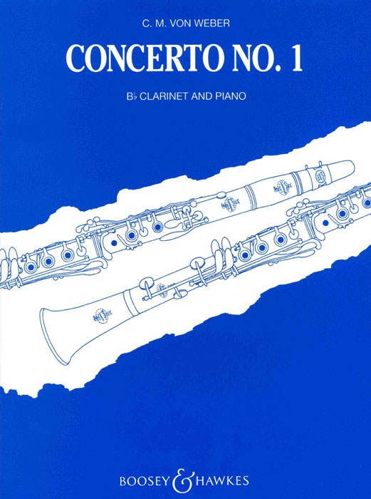 Concerto No. 1 for clarinet and orchestra, reduction for Bb clarinet and piano. 9790060029479