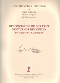 Responsorios de los tres nocturnos del oficio "In Nativitati Domini"