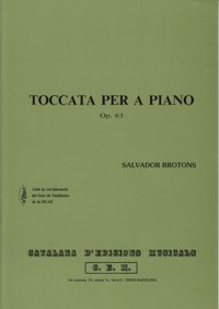 Toccata per a piano, Op. 63. 58913