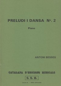 Preludi i Dança, nº 2, per a piano. 58922