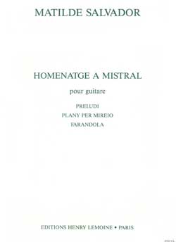 Homenatge à Mistral, guitare. 9790230952217