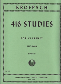 416 Studies Volume 3, for Clarinet. 59006