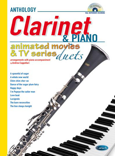 Anthology Animated Movies & TV Series: Clarinet & Piano. 10 arrangements with piano accompaniment. 9788850726899