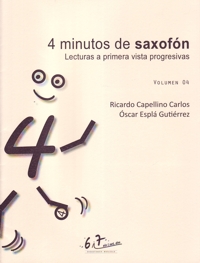 4 minutos de saxofón 04. Lecturas a primera vista progresivas. 9790801288318