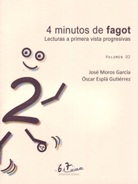 4 minutos de fagot 02. Lecturas a primera vista progresivas. 9790801288202