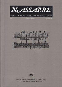 Nassarre 29. Revista Aragonesa de Musicología