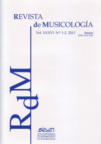 Revista de Musicología, vol. XXXVI, 2013, nº 1-2. 59736