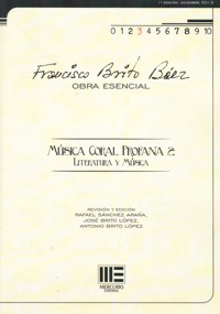 Música coral profana 2. Literatura y música