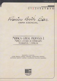 Música coral profana 1. Música canaria de inspiración tradicional y popular