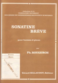 Sonatine breve, pour bassoon et piano