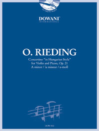 Concertino "in Hungarian Style" for Violin and Piano, Op. 21, A minor. 9783905476842