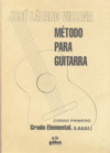 Método para guitarra, 1 curso, grado elemental