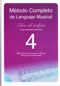 Método completo de lenguaje musical 4. Libro del profesor. 9788493607845