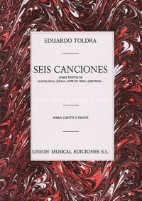 Seis canciones, para canto y piano