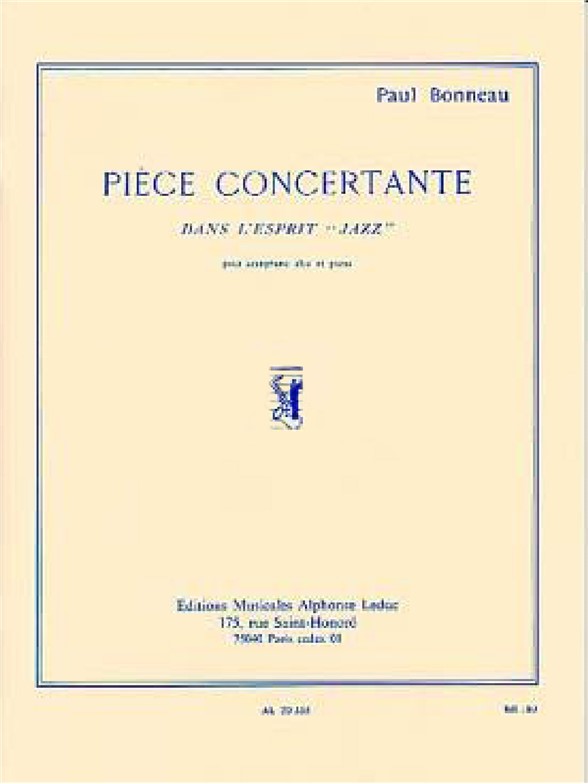 Pièce concertante dans l'esprit "jazz", pour saxophone alto et piano. 9790046203350