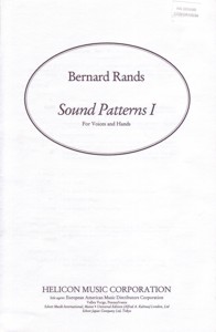 Sound Patterns 1, for Voices and Hands. 9790600023912