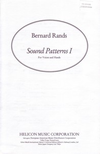 Sound Patterns 1, for Voices and Hands. 9790600023912 Sound Patterns 1, for Voices and Hands. 9790600023912