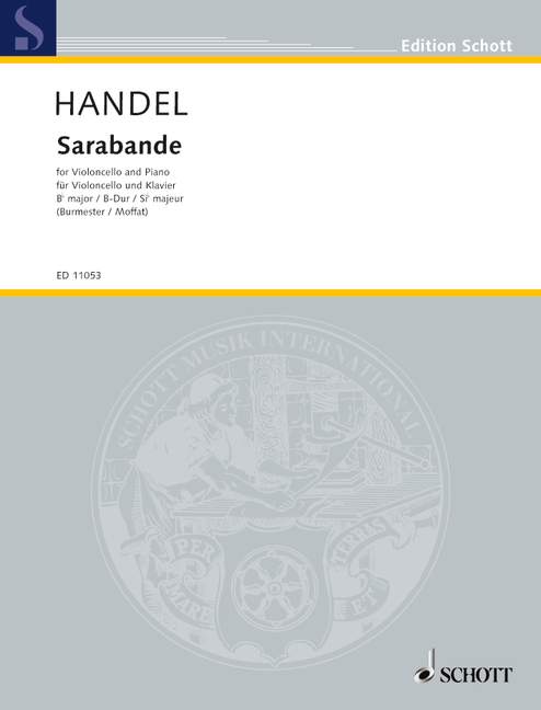Sarabande, for Violoncello and Piano