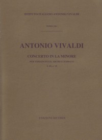 Concerto in La Minore, F III, nº 10, per violoncello, archi e cembalo