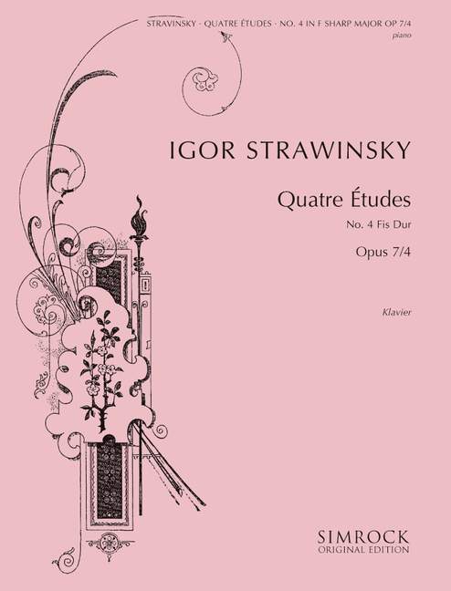Quatre Études, op. 7 Nr. 4, F sharp minor, Piano. 9790221100726