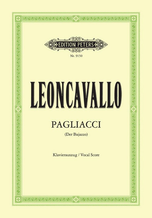 Pagliacci. Vocal Score