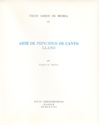 Arte de principios de canto llano. 9788470940842