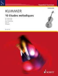 10 Études mélodiques, op. 57, pour violoncelle. 9790001170703