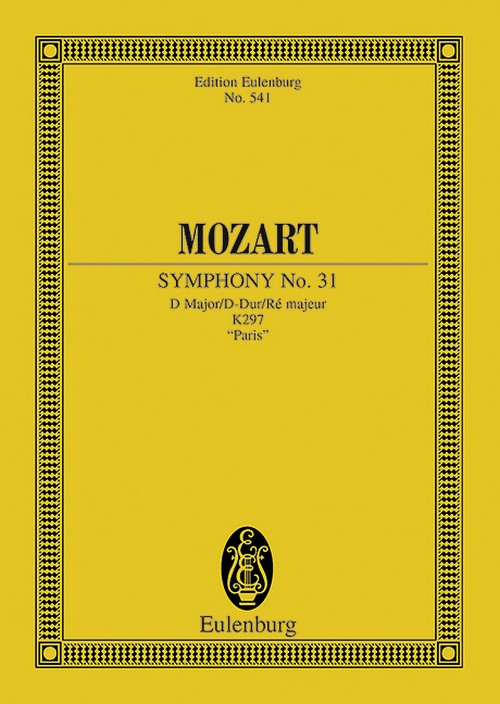 Symphony No. 31 D major, "Paris", KV 297. Study Score