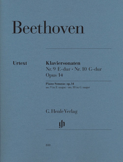 Klaviersonaten Nr. 9 E-dur - Nr. 10 G-dur = Piano Sonatas Nr. 9, E major- Nr. 10, G major, op. 14