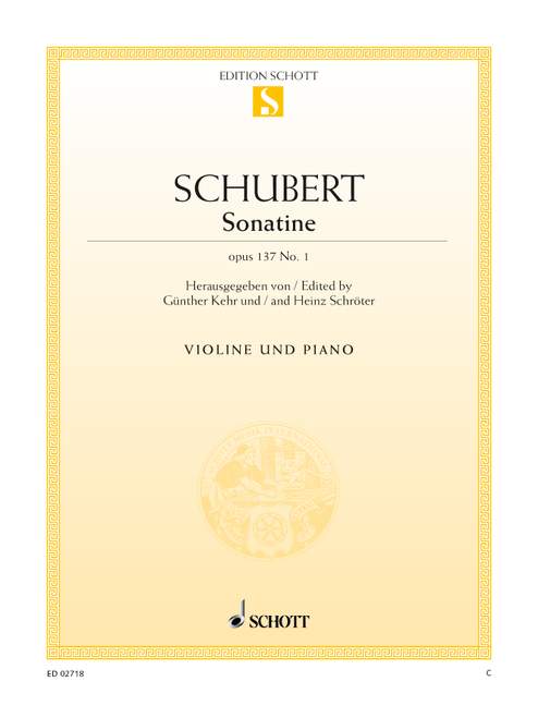 Sonatina D major, op. 137, No. 1, D384, for Violin and Piano. 9790001088190