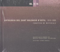 Antología del cant valencià d'estil, 1915-1996