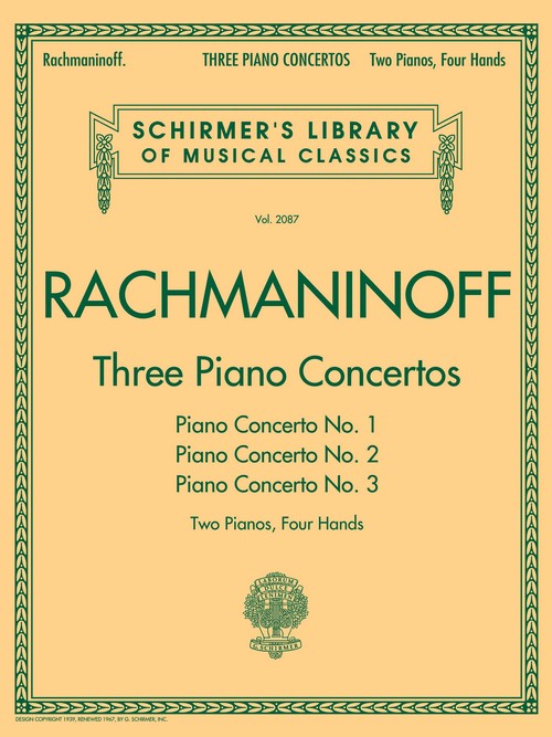 Three Piano Concertos (No. 1, No. 2, No. 3) for Two Pianos, Four Hands. 9781423489160