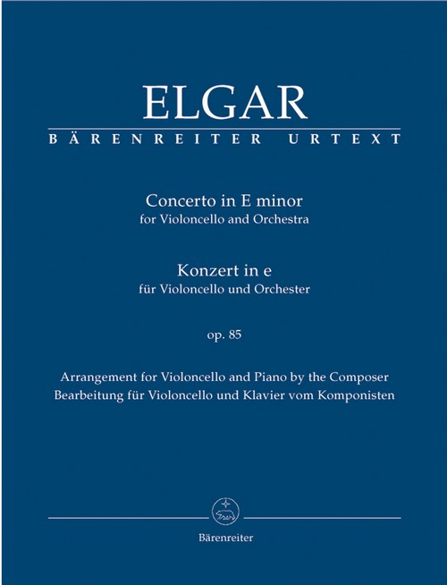 Concerto in E minor, for Violoncello and Orchestra, opus 85, Piano Reduction. 9790006526949