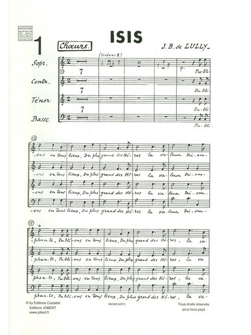 Isis, soli & SATB a cappella choral. 62176