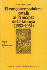 El cançoner nadalenc català al Principat de Catalunya (1853-1951). 9788478266104