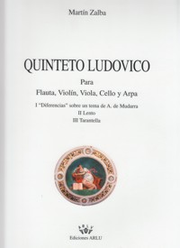 Quinteto Ludovico, para flauta, violín, viola, cello y arpa