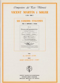 Sis cançons italianes per a soprano i piano. 62634 Sis cançons italianes per a soprano i piano. 62634