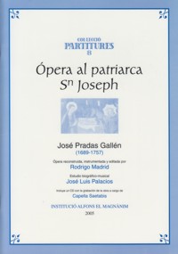 Ópera al patriarca San Joseph. 9790801210043