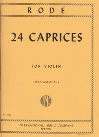 Métodos ejercicios · 24 Caprices for Violin Solo · Rode, Pierre: International Music Company (IMC) -979-0-2204-1622-4 · El La librería la música.