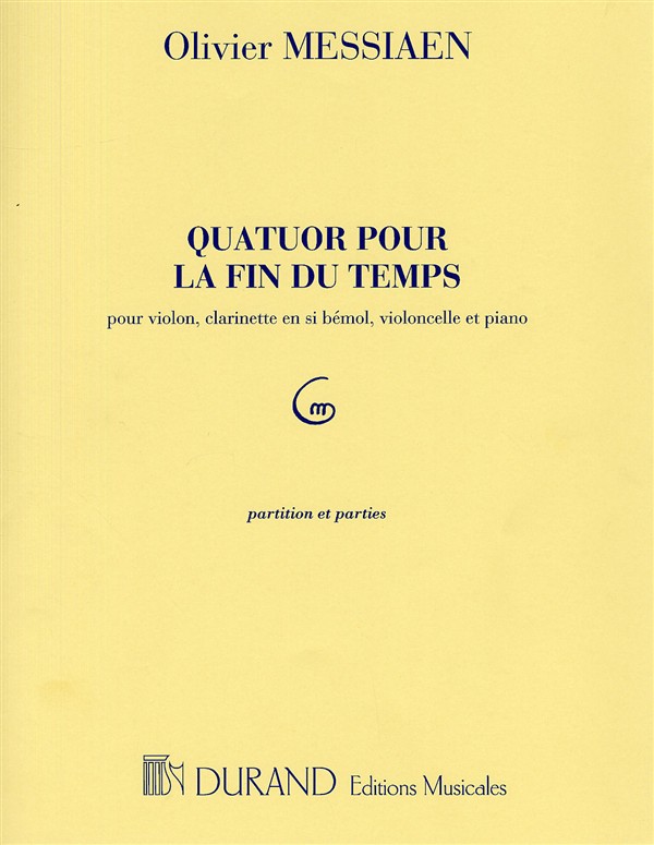 Quatuor pour la fin du Temps. Score & parts