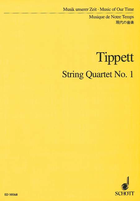 String Quartet No. 1, Study Score. 9790220103223