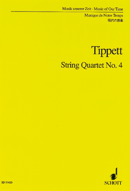 String Quartet No. 4, Study Score. 9790220110023