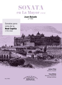 Sonatas para viola de la Real Capilla. Sonata en la mayor para viola y bajo continuo. 9790350337093