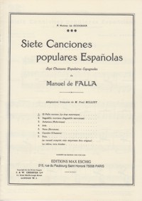 Siete canciones populares españolas, nº 1: El paño moruno, canto y piano