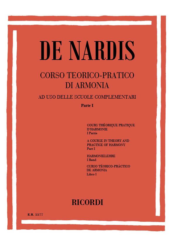 Corso teorico-pratico di armonia, libro I