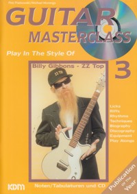 Guitar Masterclass, vol. 3: Play in the Style of Billy Gibbons, ZZ Top (+CD). 9783933316288