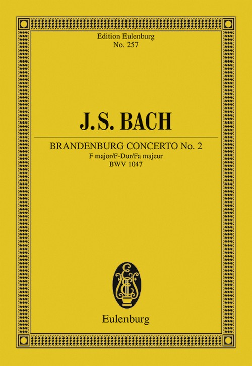 Brandenburg Concerto No. 2, F Major, BWV 1047, Study Score